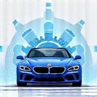 Icon representing advanced car wash technology